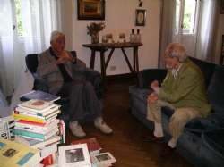 Bruno with Eugenio Borgna in his house in Varese, 2011