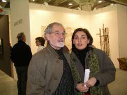 Arte Fiera, Bruno con la figlia Bianca Maria